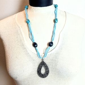 Piece #262 "Clarissa" Dalmatian Jasper Necklace